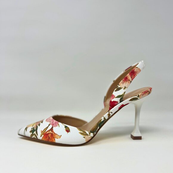 Marc Fisher Floral Print Hadya Slingback Pump Size 7 - Picture 9 of 16